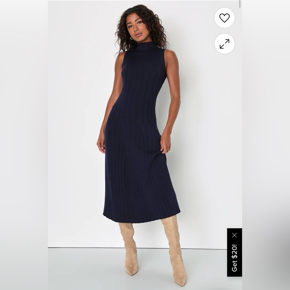 Lulus mock neck sweater dress size S